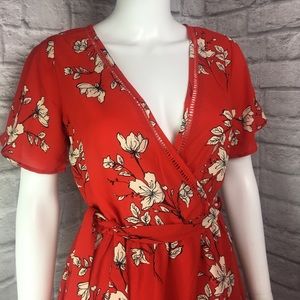 Sienna Sky Red Floral Dress